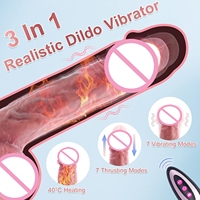 Heißer Flüssigsilikon-Dildo mit Starkem Saugnapf, G-Punkt-Vibrator und Lebensechtem Künstlichen Penis, Großes Sexspielzeug für Frauen