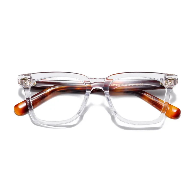 Figroad Armações de óculos de luxo com logotipo personalizado, óculos de acetato para homens, com estampa moderna, molduras ópticas de designer italiano, leitura