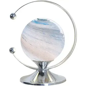 Nordique salon décoration métal globe veilleuse planète lampe de table chambre décor lumières