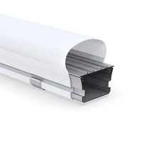 Boîtier de tube lumineux LED étanche IP 65, tube en plastique extrudé avec insert en aluminium, boîtier de lumière intérieur et extérieur