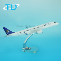Modèle d'avion à l'échelle personnalisé Air Astana ERJ-190, échelle 1/100, 36 cm, modèle d'avion d'affaires en résine