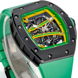 นาฬิกาข้อมือผู้ชาย RM61-01 Barrel Skeleton Double Track NTPT Carbon Ultra Light Manual Mechanical รุ่นผจญภัย - Product Image 2