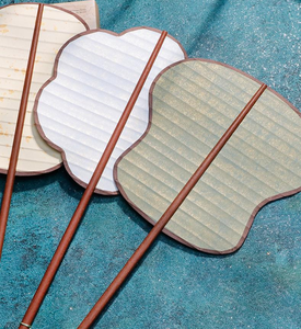 Handgemachtes Reispapier Alter Stil Fan Blank Kalligraphie Fan Traditionelle Chinesische Malerei Benutzer definierte Handschrift liche Kunst <span class=keywords><strong>Promotion</strong></span> Geschenk - Product Image 4