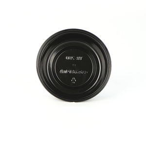 Black Round Plastic PP 9 OZ Microondas Hot Soup Packing <span class=keywords><strong>Bowl</strong></span> Com Tampa Recipiente De Alimento Descartável 250 ml - Product Image 2