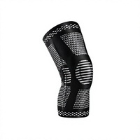 Genouillère de protection professionnelle en néoprène tricoté en nylon, haute élasticité, antidérapante, pour activités de plein air et fitness