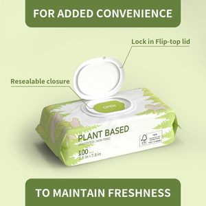 Toallitas Húmedas para Bebé de Agua Pura OEM ODM, Fibra Vegetal Natural, Sin Alcohol, Biodegradables, Suaves, para Cuidado Diario, Venta al Por Mayor - Product Image 3