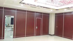Moderne MDF-Schulklassenzimmer Faltbare Akustische Trennwand Bewegliche Schalldichte Raumteiler für Hotels - Product Image 5