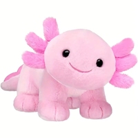 Promotion : Peluche Axolotl colorée orange, jouet en peluche Salamandre, porte-clés, coussin décoratif en coton PP lavé