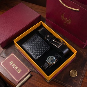Cross Border <b>Gift</b> <b>Set</b> Watch Belt Wallet Men Business <b>Gift</b> Father S Day <b>Set</b> - Product Image 1