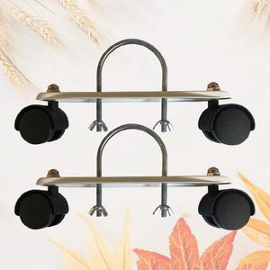 1 paio di ruote nere riscaldamento elettrico olio supporto supporto riscaldatore domestico parti di ricambio - Product Image 2