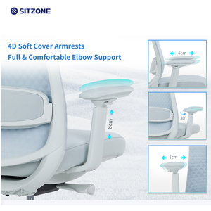 Sitzone dossier haut réglages réglables <span class=keywords><strong>bureau</strong></span> 3D maille exécutif pivotant personnel chaise de travail pour <span class=keywords><strong>bureau</strong></span> - Product Image 3