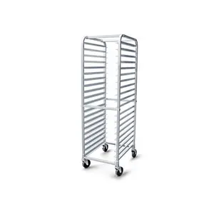 Commercial stainless steel bread baking pan trolley/bakery trolly oven rack/mobile cooling shelf