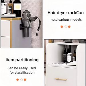 Tủ đựng đồ đa năng cho <span class=keywords><strong>salon</strong></span> tóc, xe đẩy chuyên dụng, loại để sàn, giá để đồ dùng cắt tóc, uốn, nhuộm, dụng cụ cho tiệm cắt tóc - Product Image 3