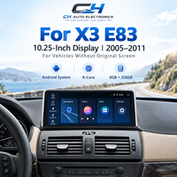Pour BMW X3 E83 2003-2011 Écran tactile Android 14 8 cœurs 128 Go 2DIN Lecteur DVD de voiture CarPlay DSP GPS 10,25 pouces