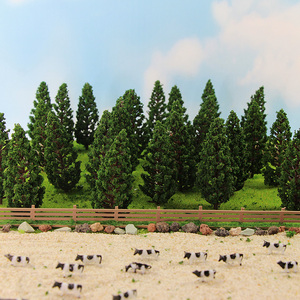 S8532 Model Railway Train Layout di 8 centimetri HO <span class=keywords><strong>OO</strong></span> Scala 1:87 Modello di Albero di Pino Verde Artificiale - Product Image 4