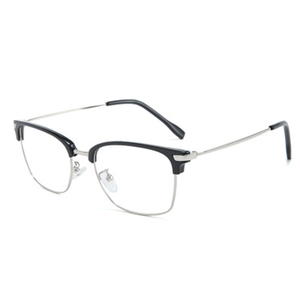 Gọng Kính Quang Học Cho Nam, Nửa Gọng Kính Quang Học Bằng Kim Loại, Chống Ánh Sáng Xanh, Chống Ánh Sáng Xanh - Product Image 4