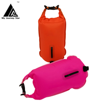 Boya de Entrenamiento de natación personalizada para adultos, boya de seguridad de nailon de 20L y 28L, para agua abierta, precio de fábrica
