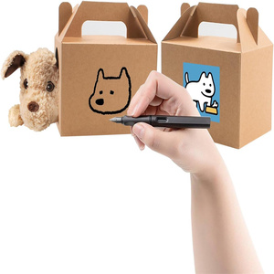 Cajas de Regalo para <span class=keywords><strong>Cachorros</strong></span> con Ventanas, Cajas de Regalo Plegables de Papel Kraft para Dulces, Decoraciones para Regalos, Fiesta de Cumpleaños Canina - Product Image 2