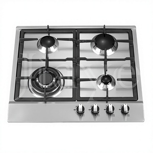Cuisinière à gaz encastrable en acier inoxydable à 4 brûleurs avec allumage électronique et classe d'efficacité énergétique <span class=keywords><strong>A</strong></span>+++ pour cuisine domestique - Product Image 3