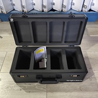 Cadre en aluminium à 3 rangées de dalles de cartes de présentation pour les cartes de sport classées mallette de rangement avec dessus en mousse transparente pour les objets de collection PSA/BGS