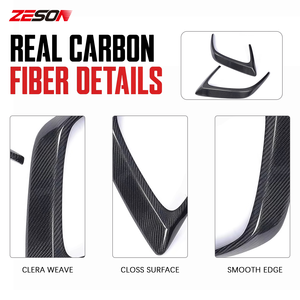 ZESON Aileron arrière en fibre de carbone véritable pour Mercedes Benz Classe C W205 <span class=keywords><strong>C63</strong></span> <span class=keywords><strong>AMG</strong></span> <span class=keywords><strong>Coupé</strong></span> 2015-2018 - Product Image 4