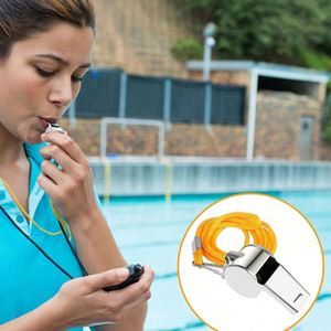 Personalized Metal Sports Whistle with Rope, Sporting Event Cheer-customizable Brand logo for <b>Coaches</b> and Referees - Product Image 4
