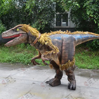Modèle de dinosaure animatronique, qualité supérieure, simulation grandeur nature, costume de dinosaure Velociraptor, vente en promotion