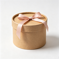 Boîte Cadeau Cylindrique en Matériau Recyclé pour Bougies, Bonbons, Faveurs de Mariage, Cadeaux de Baby Shower – Vente en Gros