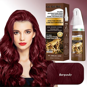 Champú para Teñir el Cabello, Cubre las Canas y el Cabello Blanco, Tinte Rápido sin Amoníaco, Champú Permanente con Peine - Product Image 1