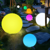 Boule décorative ronde colorée pour extérieur, DC 5V, changement de couleur, sphère de jardin RGB, IP65, étanche, boule LED solaire flottante pour piscine