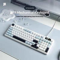 Clavier IP98 à sensation mécanique, touches originales à trois tons, silencieux, filaire, pour une saisie de haute qualité, clavier de bureau