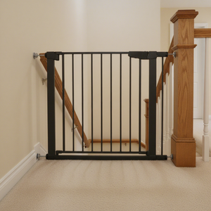 Barrière de sécurité pour bébé extra large et facile à utiliser, clôture en métal, barrière pour animaux domestiques, chiots, barrière pour escaliers et cuisine, barrière de sécurité pour enfants - Product Image 1