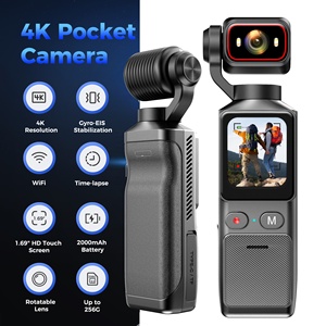 Cámara de Acción de Bolsillo 4K, Cámara Portátil de Mano con <span class=keywords><strong>EIS</strong></span> Antivibración, Grabadora con Pantalla Táctil, WiFi, Mini Cámara Deportiva Vlog Osmo3 64GB - Product Image 2