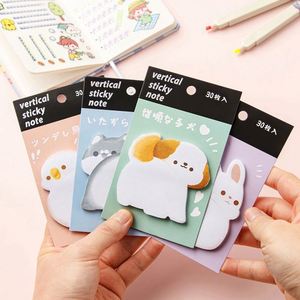 Cartoon <b>Animal</b>-Shaped Sticky Notes for Student Office Use Creative Thickened Paper Notepads - Product Image 1