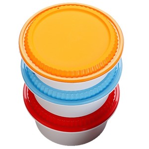 Emballage de fruits à couvercle épaissi à emporter commercial serrure étanche antivol boîte d'étiquette personnalisée ronde jetable PP boîte à lunch - Product Image 5