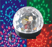 Changement de Couleur automatique Allumant 6W RVB LED Disco Lumière de Boule Magique En Cristal pour KTV DJ