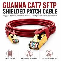 Cable de Conexión Ethernet LAN Cat8 SFTP de 600MHz, Blindado, OFC, con Conectores RJ45 Chapados en Oro, Certificado CE ROHS, Revestimiento Exterior de PVC, para Uso Comercial, Diseño Personalizado ODM