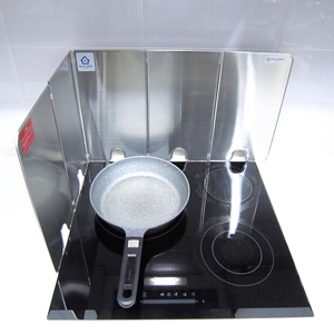 BLUE HOME Écran anti-éclaboussures de graisse pliable à 5 côtés Type compact en acier inoxydable pour outil de cuisine de cuisine - Product Image 4