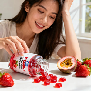 Gummies à la vitamine E OEM/ODM pour fournir de l'énergie et soutenir le système immunitaire chez les adultes (60 gummies/flacon) - Product Image 3