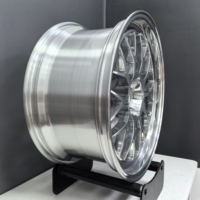Jantes en alliage forgé Deep Polished Lip LM 5x114.3 brossées, jantes de course pour Chevy Corvette pour Ford Mustang GT