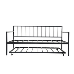 Struttura per divano <span class=keywords><strong>letto</strong></span> <span class=keywords><strong>singolo</strong></span> in metallo <span class=keywords><strong>con</strong></span> binario laterale per camera da <span class=keywords><strong>letto</strong></span> o soggiorno per adulti e bambini - Product Image 3