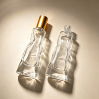 Vente directe d'usine, flacon à bille en verre transparent vert de 10 ml, impression de logo, style multicolore pour parfum et cosmétiques