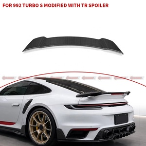 Alerón Trasero de Fibra de Carbono Estilo Te-chart para Porsche 911 992 Turbo S, Alerón Tipo Cola de Pato, Suministro Directo de Fábrica - Product Image 3
