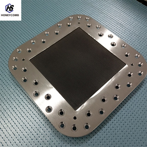 Placas de ventilación de nido de abeja de acero montadas en marco Hengshi EMI EMC FR <span class=keywords><strong>MIR</strong></span> de alto rendimiento - Product Image 4