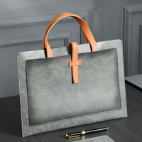 Porte-documents personnalisé en cuir PU avec poches pour documents professionnels, format sur mesure