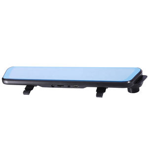 เครื่องบันทึกวิดีโอหน้าจอสัมผัส10นิ้วเครื่องบันทึกวิดีโอกระจกมองหลังเลนส์คู่กล้องติดรถยนต์2.5D รถยนต์กระจก - Product Image 4