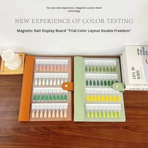 Espositore Magnetico Giapponese Doppio Mini in Acrilico per Nail Art con Cartellini Colorati per Campioni di Smalto e Gel - Product Image 4