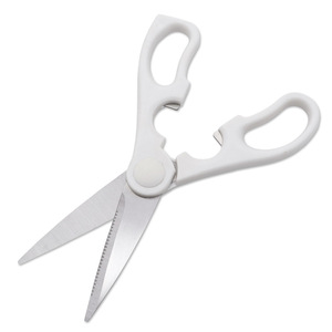 Kitchen Scissors Stainless Steel White Straight Head Multi Purpose For Home Use - Product Image 2