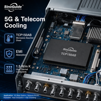 Feuille d'isolation en silicone SinoGuide TCP150AB, faible dureté, conductivité thermique 1,5 W/mK, haute performance, blindage EMI, micro-ondes