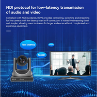 Cámara de Transmisión en Vivo HD1080P con Zoom Óptico de 12X, NDI SDI, V61XL-N Church, con IA para Seguimiento, para Videoconferencias, USD448 con Envío Gratis